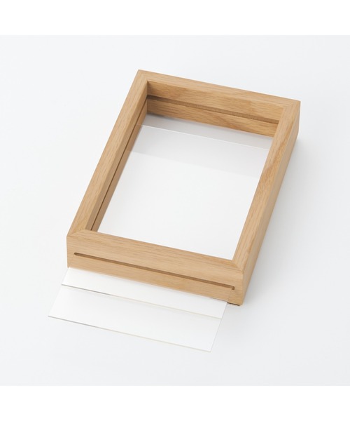 無印良品（MUJI） 写真立て 木製フレーム・ハガキサイズ用 有効表示