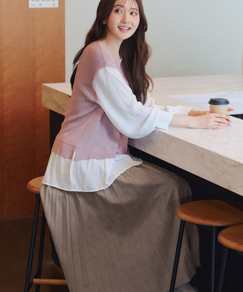Tiaclasse スカート スエードポンチプリーツスカート : ZOZOTOWN Yahoo