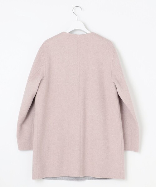 J.PRESS（J.プレス） ノーカラーコート コート 「リバーシブル」ウール
