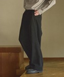 スラックス コーデュロイワンタックワイドスラッ...の詳細画像2