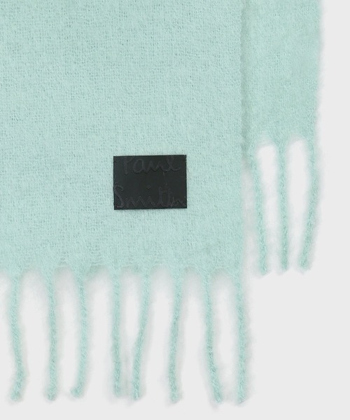 Paul Smith 緑 マフラー 新品☆Paul Smith ダブルフェイス ハーフストライプ マフラー 緑