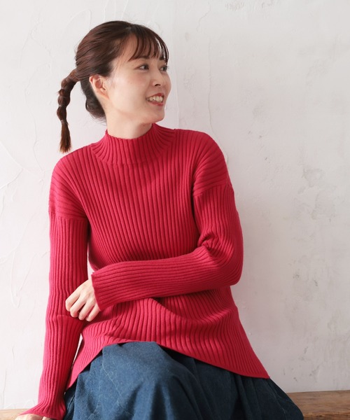 ニット セーター soulberryの、ふゆリブニット レディース