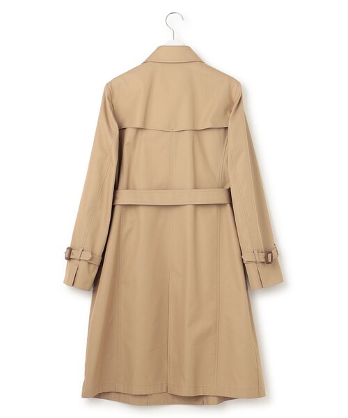 トレンチコート コート コットンポリエステルギャバジン ロング