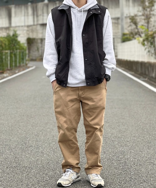 MRU ベスト ジレ MRU/エムアールユー ナイロン 撥水 裏フリース