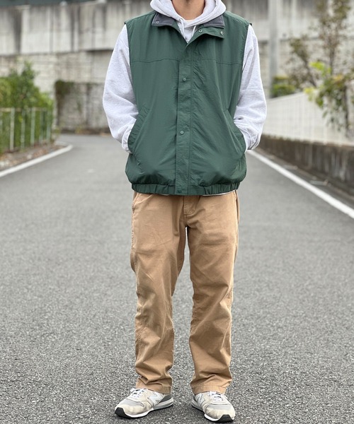 MRU ベスト ジレ MRU/エムアールユー ナイロン 撥水 裏フリース