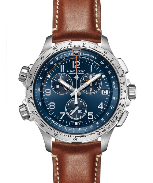 ⭕*す様 HAMILTON　ハミルトン カーキ アヴィエーション X-ウィンド カーキ アビエーション X-Wind Auto Chrono - ダイヤルカラー