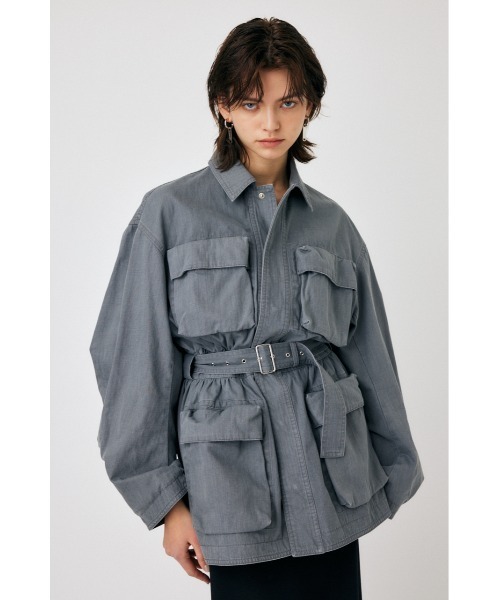 MOUSSY コート アウター TECH POCKET WORK JACKET レディース