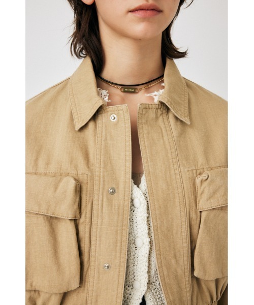 MOUSSY コート アウター TECH POCKET WORK JACKET レディース