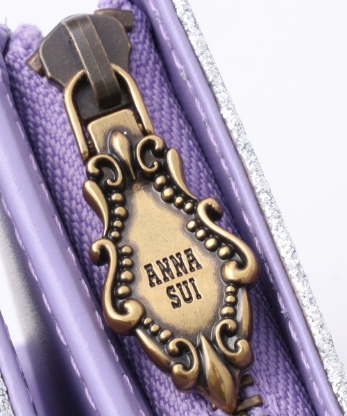 ANNA SUI 財布 フレームアーツ Lファスナー二つ折り財布