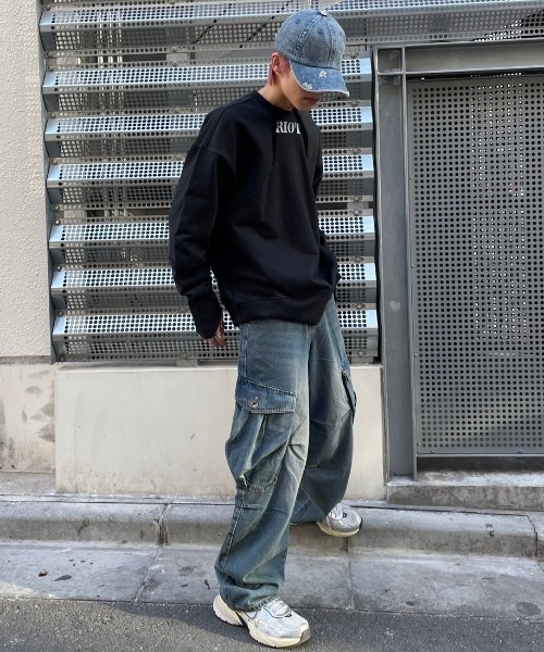 キャップ 帽子 「Never mind the XU」wash denim cap / 「ネバー