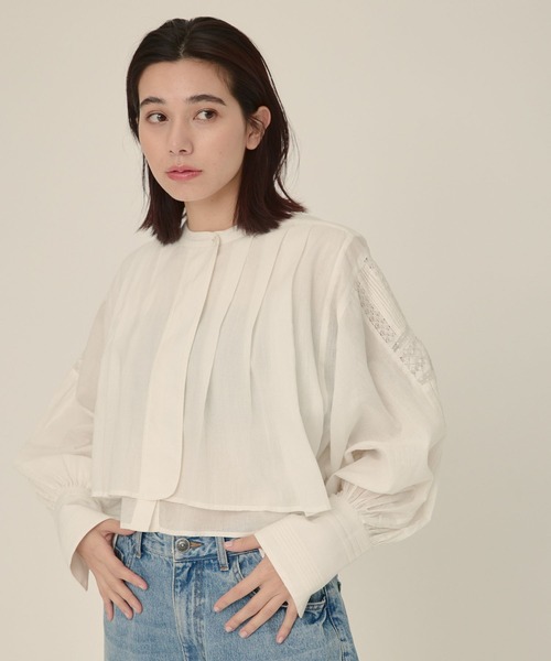 ブラウス シャツ 「eL」Made in India  Embroidery Lace Shirt/993246 レディース