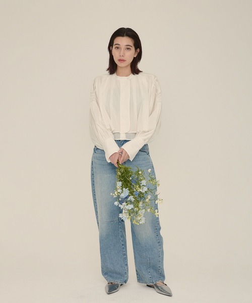ブラウス シャツ 「eL」Made in India  Embroidery Lace Shirt/993246 レディース ブラウス シャツ 「eL」Made in India Embroidery Lace Shirt