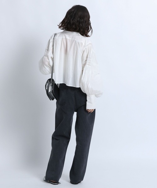ブラウス シャツ 「eL」Made in India  Embroidery Lace Shirt/993246 レディース ブラウス シャツ 「eL」Made in India Embroidery Lace Shirt