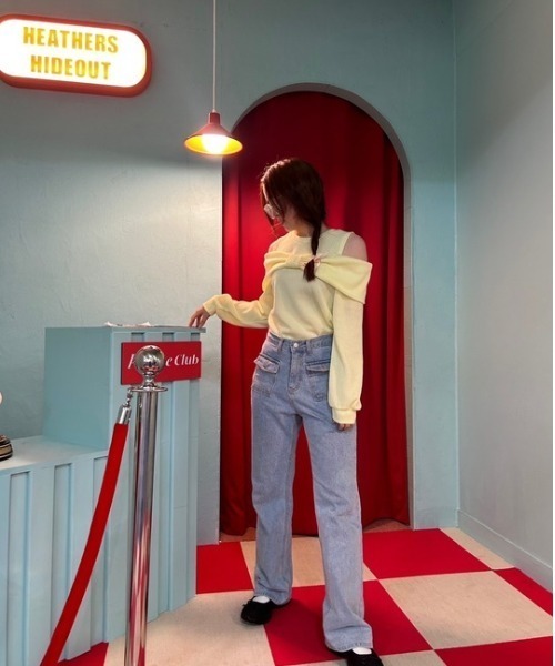 tシャツ ipugo/イプゴ 2WAYオフショルリブトップス レディース ipugo tシャツ ipugo/イプゴ 2WAYオフショルリブトップス