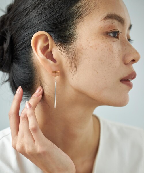 Jouete（ジュエッテ） ピアス ピアス バー コンビカラー レディース