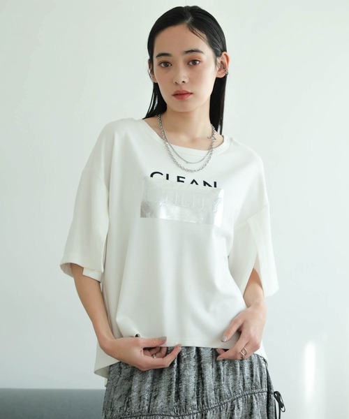レディメイド　ロゴプリントTシャツ　スマイリーフェイス　白　392 READYMADE - SS T-SHIRT SMILE / スマイル ティーシャツ | laid-back