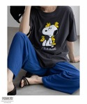 tシャツ 「綿100%」 PEANUTS スヌ...の詳細画像1