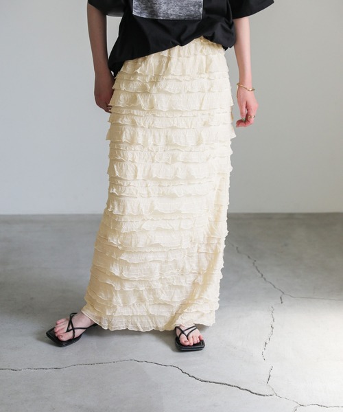 select MOCA スカート レースフリルスカート : ZOZOTOWN Yahoo