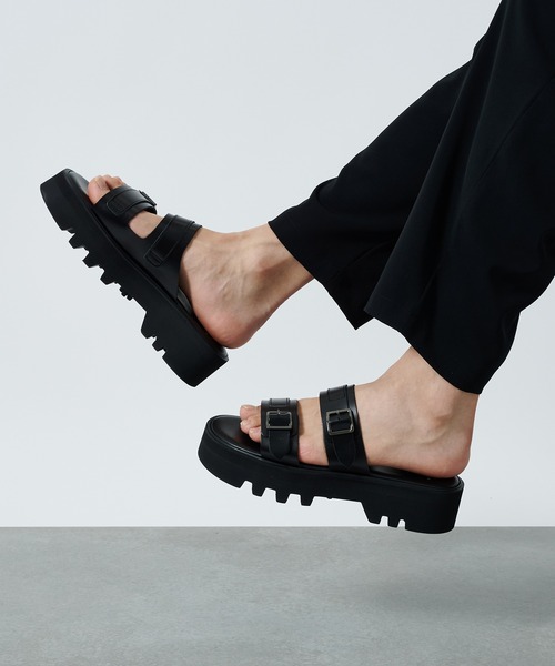 靴 foot the coacher ss belt sandals foot the coacher / SS BELT SANDALS