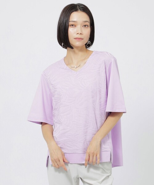 tシャツ 「ウォッシャブル」「接触冷感」タイガーリンクスプルオーバーカットソー レディース | EVEX by KRIZIA