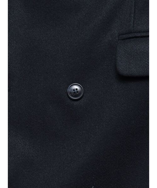 黒 ダブルブレスト チェスターコート ロングコート PRADA プラダ ダブルブレスト ウール チェスターコート ロング