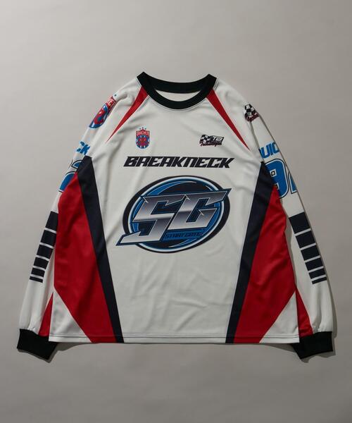 WEGO（ウィゴー） tシャツ WEGO/レーシングロゴメッシュロンT メンズ