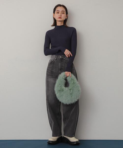 URBAN RESEARCH♡ ファー SENSE OF PLACE by URBAN RESEARCH ハンドバッグ ファーラウンドバッグ