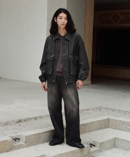 ジャケット・アウター ARTIFICIAL GRAIN SHORT BLOUSON WYM LIDNM ブルゾン アウター ARTIFICIAL GRAIN SHORT BLOUSON