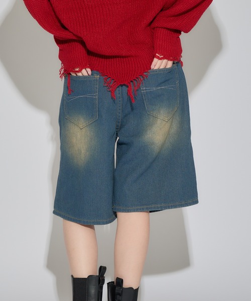 DOLCE&GABBANA ロゴプレート ダメージデニム ハーフパンツ 新品タグ付き レア カタログ掲載モデル DOLCE&GABBANA