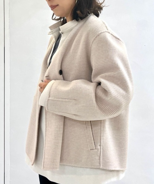 美品！ヒューマンウーマン！リバーショートジャケットブルゾン リバーショートジャケットブルゾン | human woman（ヒューマンウーマン