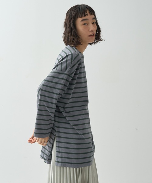AMERICAN HOLIC tシャツ ボーダーカットBIGプルオーバー