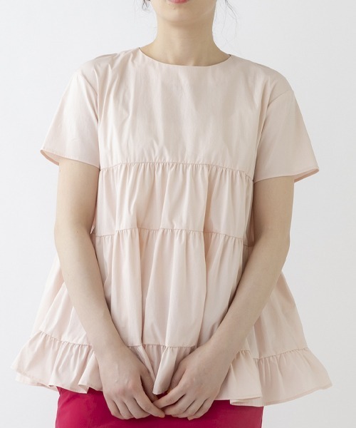 「Sono」 半袖ブラウス 1 ピンク レディース Sono 「Sono」 半袖ブラウス 1 ピンク レディース : ZOZOTOWN