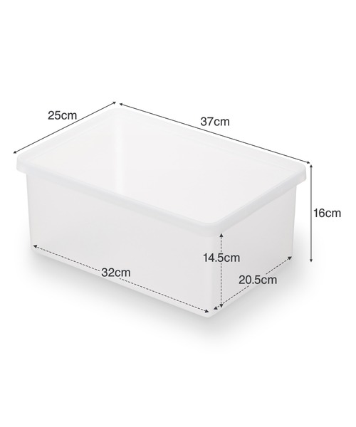 無印良品（MUJI） 収納 ポリプロピレン 収納ボックス 小 約幅25×奥行