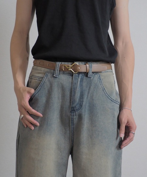 SBG by 7JEWELRY ベルト SBG フックバックルベルト メンズ : ZOZOTOWN