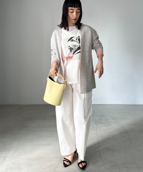バイカラーミラノリブカーデ DOUX ARCHIVES｜バイカラーミラノリブカーデ | Rakuten Fashion