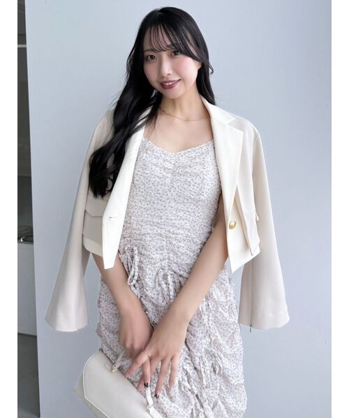 dazzlin ワンピース ギャザーリボンワンピース レディース : ZOZOTOWN 