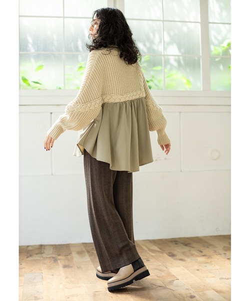 「OSMOSIS」 タートルネックニット ONE SIZE ブラック レディース_画像4