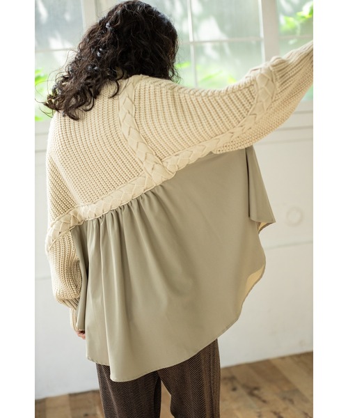 「OSMOSIS」 タートルネックニット ONE SIZE ブラック レディース_画像7