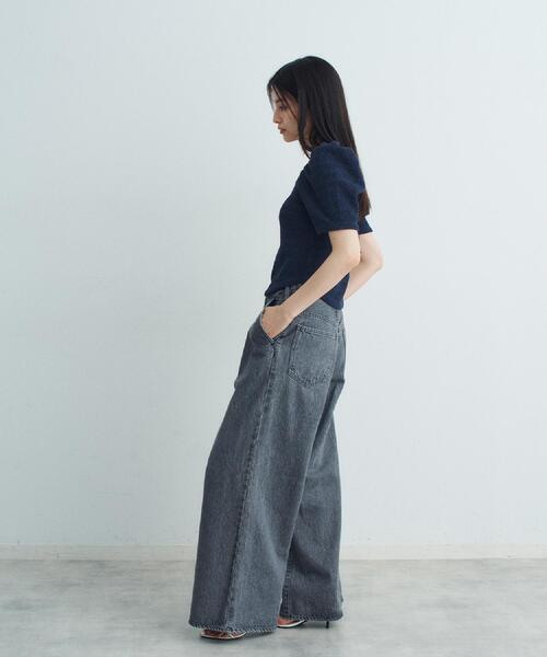 CODE A ワイドパンツ ジーンズ デニム デニムパンツ NEEDBY heritage