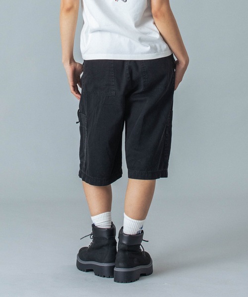 大人気 X-girl FADED FACE EASY HALF PANTS ワンポイント◎ X-girl パンツ FADED FACE EASY HALF PANTS レディース