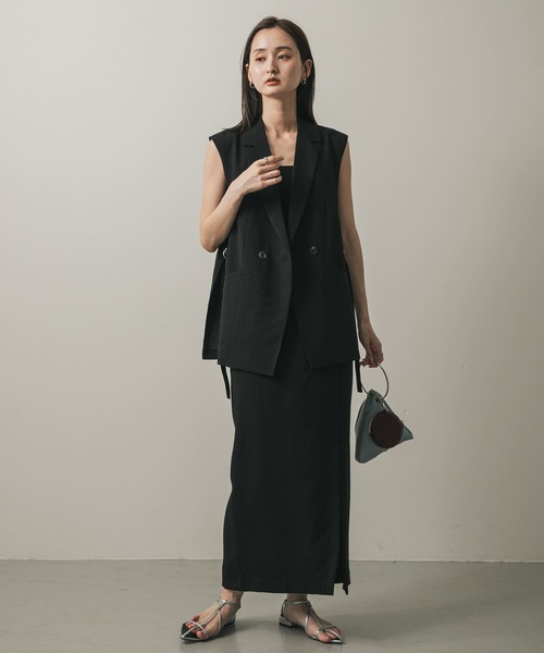 極美品♡ルネ♡リネンティアードスカート 極美品♡ルネ♡リネンティアードスカート 極美品♡ルネ♡リネン