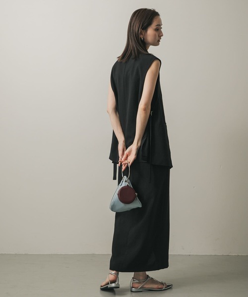 新品未使用タグ付◇plage スリットリネンスカート36 ブラック Plage(プラージュ) 「スリットリネンスカート2」リネンスカート
