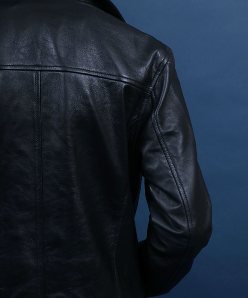 ANPAS（アンパス） pコート ピーコート Sheepskin Leather Pea Coat/羊