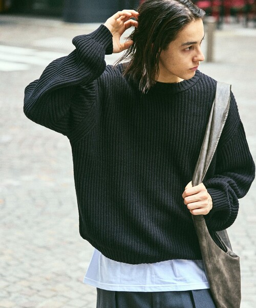 FREAK'S STORE（フリークスストア） 長袖ニット MEDIUM ブラック