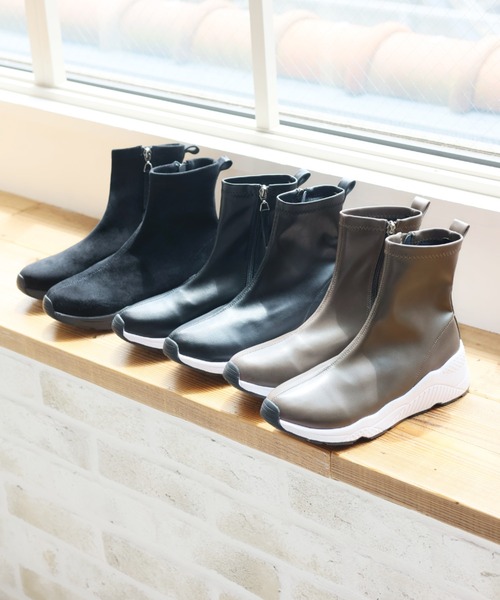 「VIVIAN」 ショートブーツ L ブラック系その他3 レディース_画像2