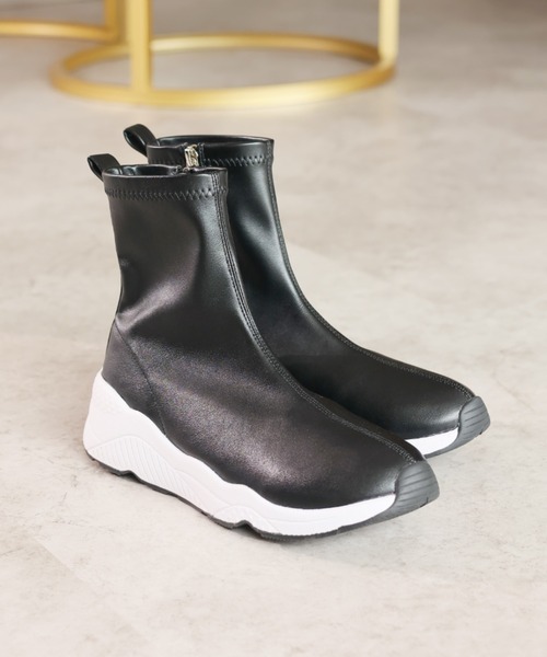 「VIVIAN」 ショートブーツ L ブラック系その他3 レディース_画像3