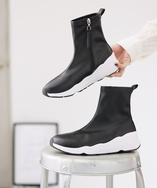 「VIVIAN」 ショートブーツ L ブラック系その他3 レディース_画像4