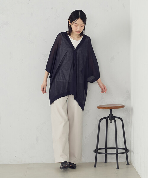 コムサイズム　ポンチョ COMME CA ISM ニット セーター 「セットアイテム」マルチウェイ