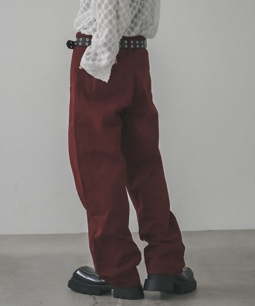 Shoowtime（ショウタイム） ワイドパンツ チノパン Curved silhouette