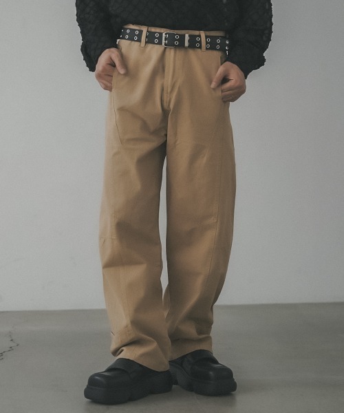 Shoowtime（ショウタイム） チノパン Curved silhouette wide chino